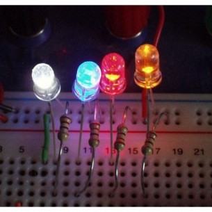LED 3mm, 5mm - Rouge, Vert, Jaune, Blue, Blanc.